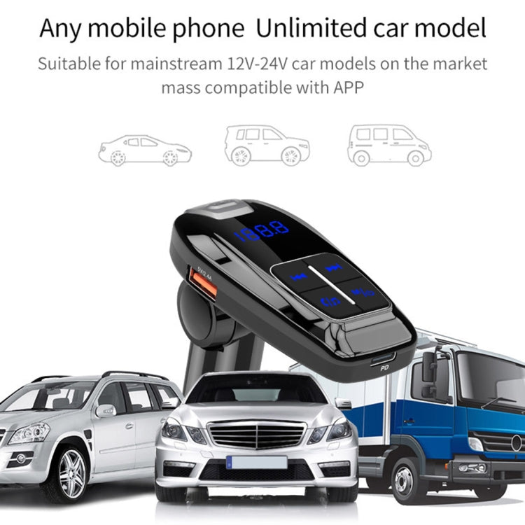 BC59 Car MP3 Bluetooth Player FM Transmitter PD 3.0 Fast Charger