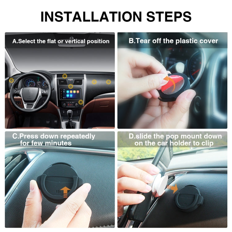 2 PCS C04A Universal Car Flat Type Mount Bracket Phone Holder