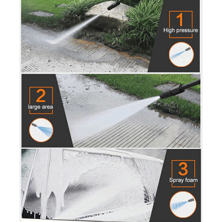 Car / Home 220V Multi-functional Automatic Water Power Washer High Pressure Spray Gun, Standard Version + 7m High Pressure Pipe