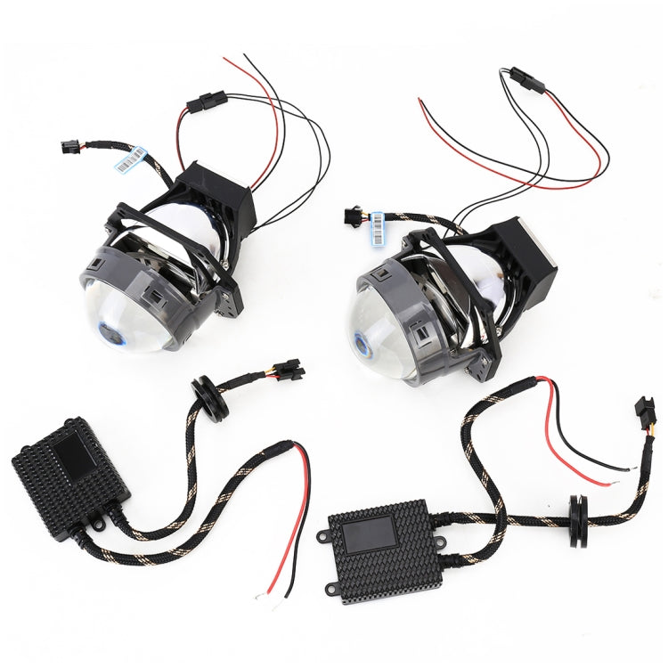 2 PCS IPHCAR I8S 3.0 inch DC9-12V / 38W / 5500K / 4800LM Car Double Light Headlight with Projector Lens for Left Driving