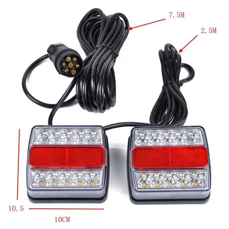 DC 12V IP68 6.4W Car LED Collision Rear Light Brake Lights for Trailer / Truck, with 32LEDs SMD-2835 Lamps