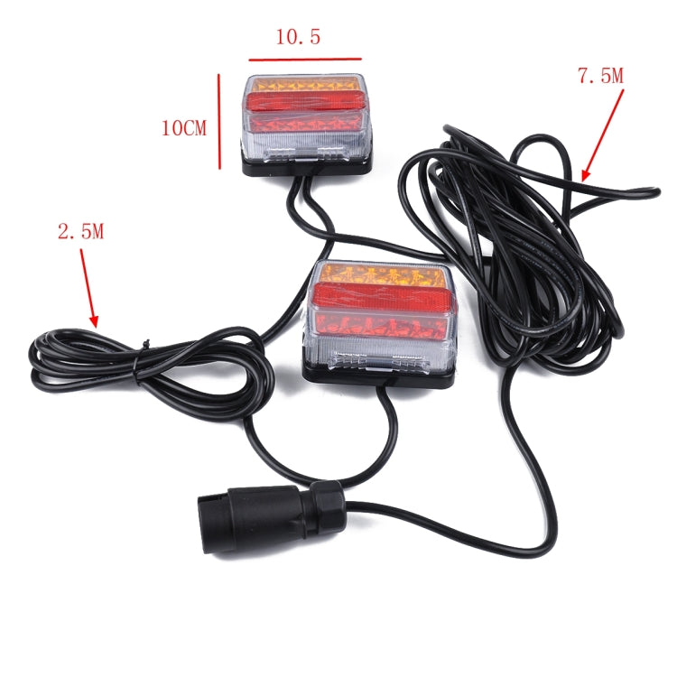 DC 12V IP68 6.4W Car LED Collision Rear Light Brake Lights for Trailer / Truck, with 32LEDs SMD-2835 Lamps