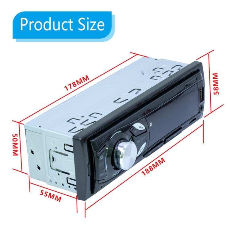 1044 Universal Car Radio Receiver MP3 Player, Support FM with Remote Control