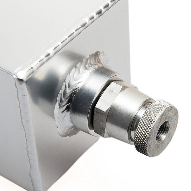 Universal Racing Aluminum Alloy Oil Catch Can with Air Filter Breather Tank, Capacity: 2L