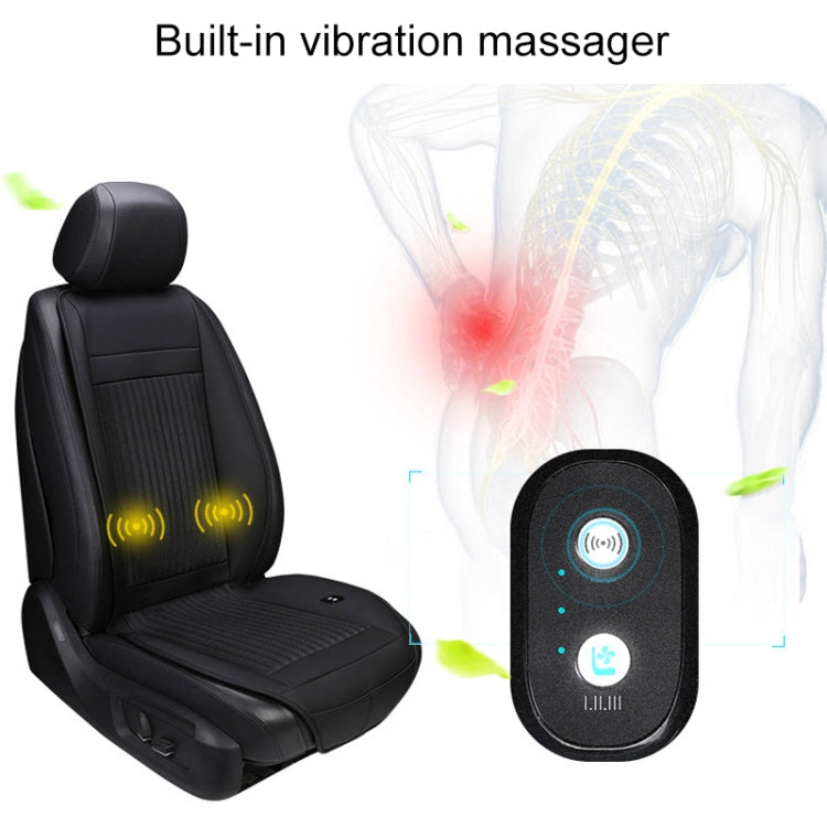 Car 12V Cushion Summer USB Breathable Ice Silk Seat Cover, Eight Fans + Ventilation and Refrigeration+ Massage