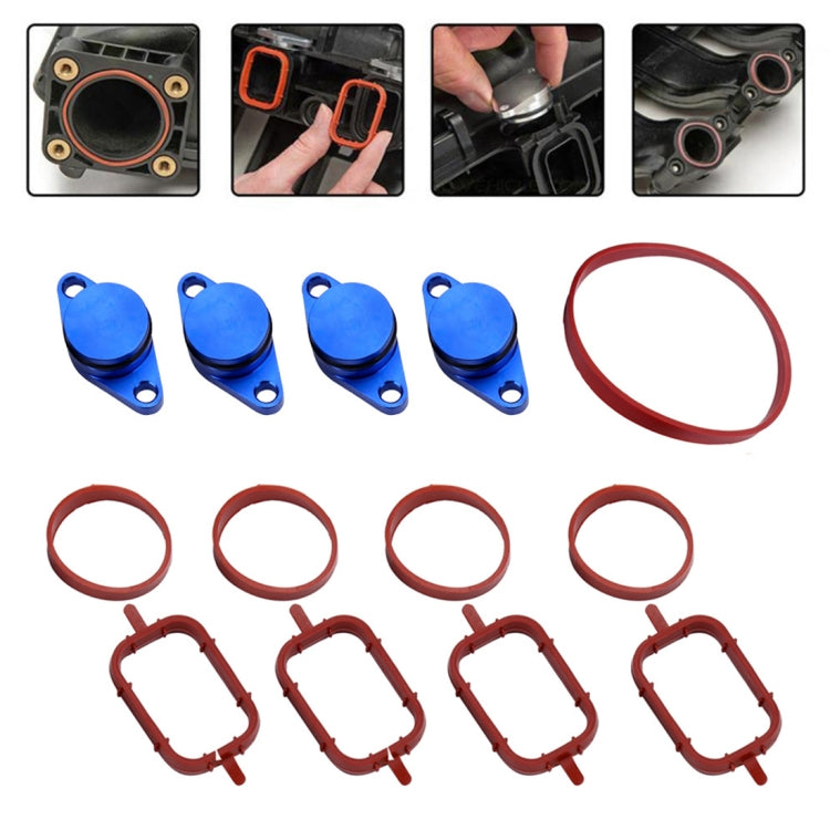 4x22mm Car Swirl Flap Air Intake Aluminum Gasket Remove Repair Kit