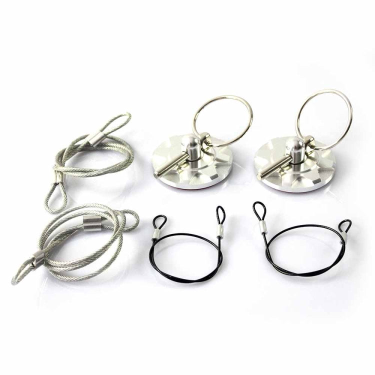 XH-6049 Car Universal Modified Racing Punch-free Aluminum Engine Hood Lock Cover