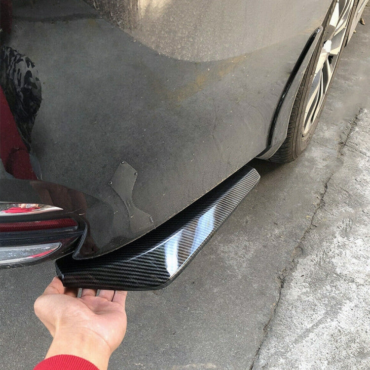 XH-6134 Carbon Texture Car Universal Modified Rear Spoiler Anti-collision Protector Bar Strip Guard Sticker