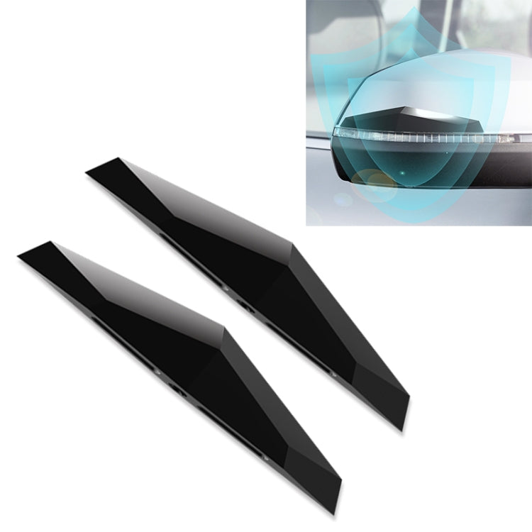 2 PCS Universal Car Screaming Bumper Rearview Mirror Anti-collision Strip Protection Guards Plastic Trims Stickers