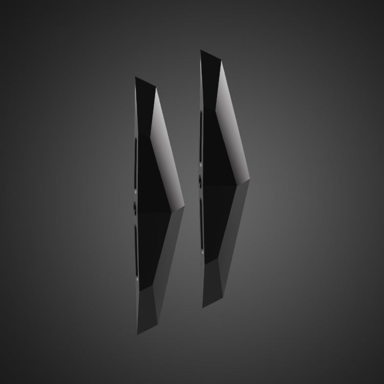 2 PCS Universal Car Screaming Bumper Rearview Mirror Anti-collision Strip Protection Guards Plastic Trims Stickers