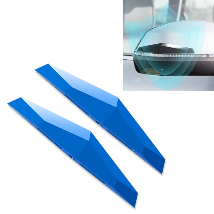 2 PCS Universal Car Screaming Bumper Rearview Mirror Anti-collision Strip Protection Guards Plastic Trims Stickers
