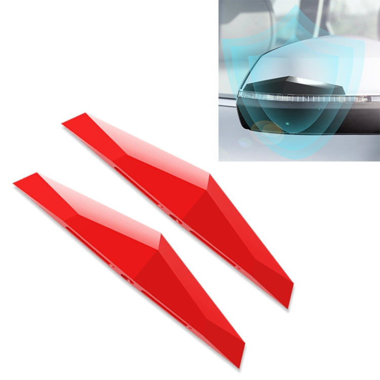 2 PCS Universal Car Screaming Bumper Rearview Mirror Anti-collision Strip Protection Guards Plastic Trims Stickers