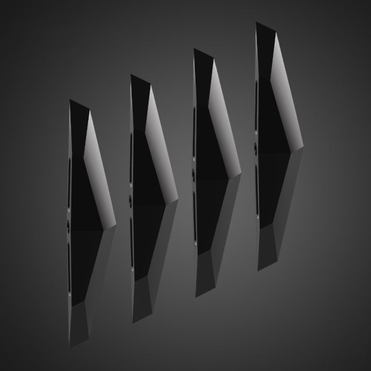 4 PCS Universal Car Screaming Bumper Door Anti-collision Strip Protection Guards Plastic Trims Stickers