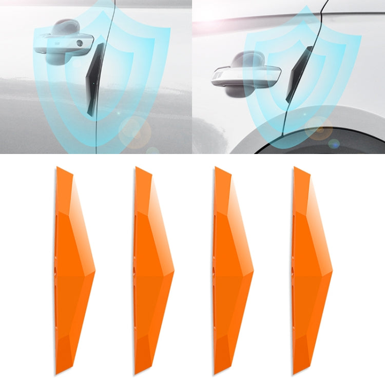 4 PCS Universal Car Screaming Bumper Door Anti-collision Strip Protection Guards Plastic Trims Stickers