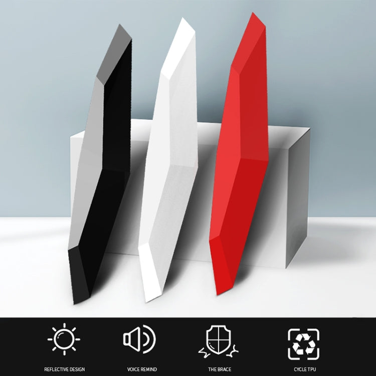 4 PCS Universal Car Screaming Bumper Door Anti-collision Strip Protection Guards Plastic Trims Stickers