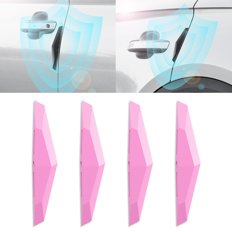 4 PCS Universal Car Screaming Bumper Door Anti-collision Strip Protection Guards Plastic Trims Stickers