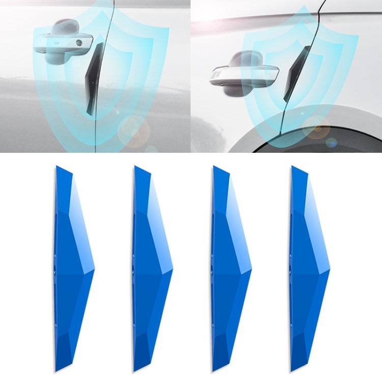 4 PCS Universal Car Screaming Bumper Door Anti-collision Strip Protection Guards Plastic Trims Stickers