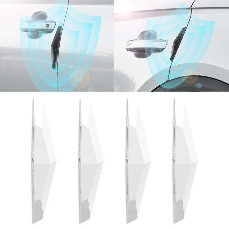 4 PCS Universal Car Screaming Bumper Door Anti-collision Strip Protection Guards Plastic Trims Stickers