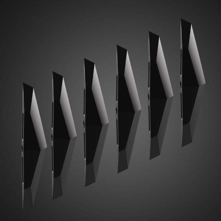 6 PCS Universal Car Screaming Bumper Door + Rearview Mirror Anti-collision Strip Protection Guards Plastic Trims Stickers