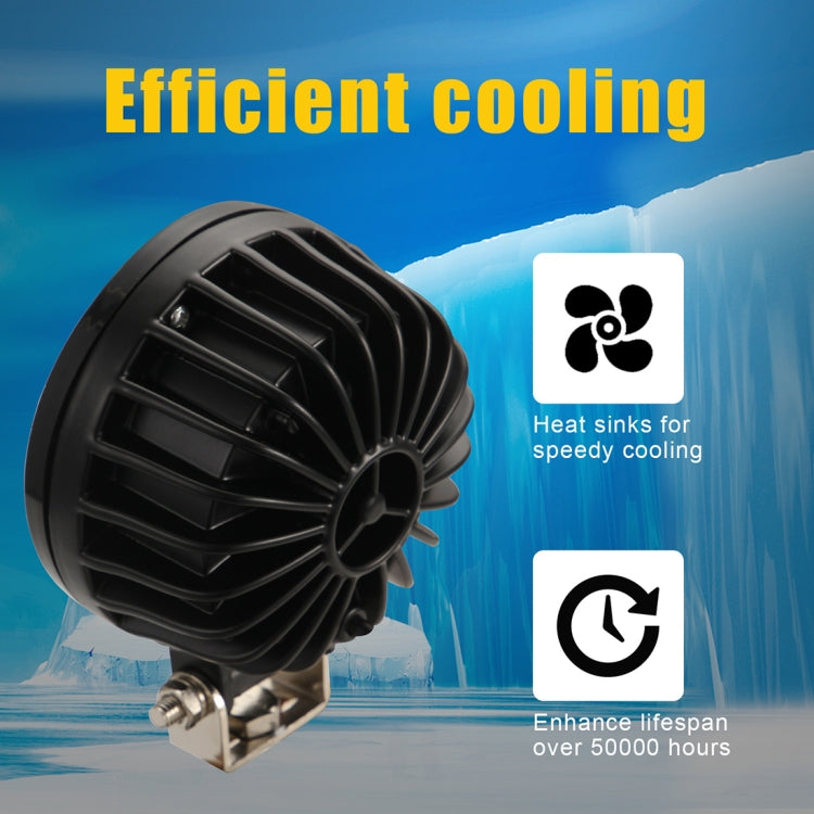 2 PCS Car 4 inch Round Spotlight Work Light with Angel Eyes