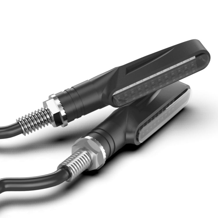 2 PCS D12V / 1W Motorcycle LED Waterproof Dynamic Blinker Side Lights Flowing Water Turn Signal Light