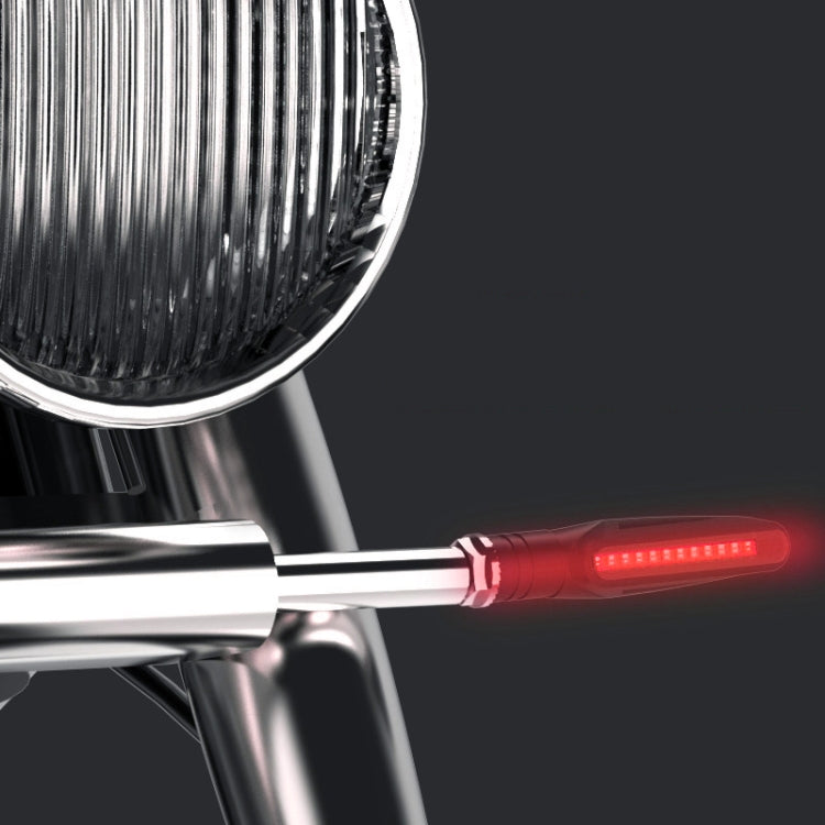 2 PCS D12V / 1W Motorcycle LED Waterproof Dynamic Blinker Side Lights Flowing Water Turn Signal Light
