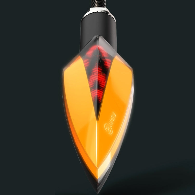 2 PCS DC12V Motorcycle LED Dynamic Blinker Side Lights Flowing Water Turn Signal Light