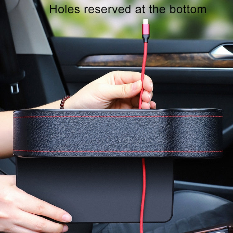2 PCS Car Multi-functional Console Box Cup Holder Seat Gap Side Storage Box
