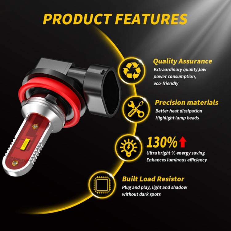 2 PCS H8 / H11 DC9-24V 7W 1200LM IP65 Car LED Fog Light