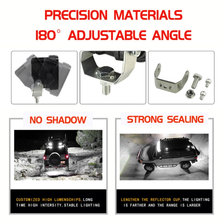 DC9-80V 40W Car 4LEDs Spotlight Work Light / Fog Lamp