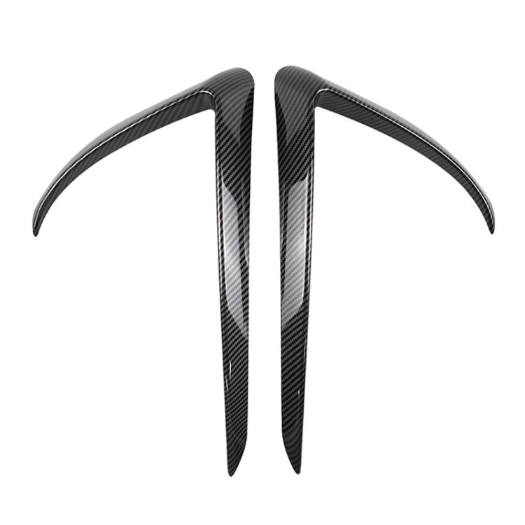 2 PCS Car Lamp Eyebrow Decorative Sticker Fog Lamp Frame for Tesla Model 3