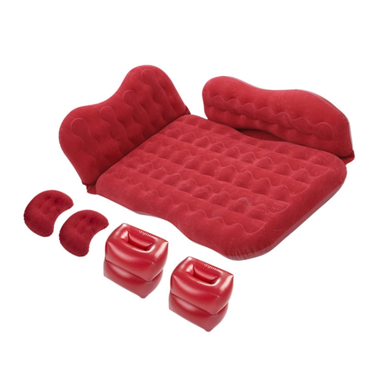 Universal Car Travel Inflatable Mattress Air Bed Camping Back Seat Couch with Head Protector + Wide Side Baffle