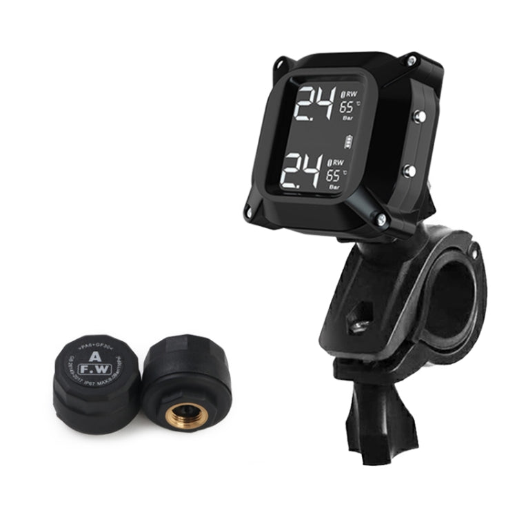 Universal Motorcycle Wireless High Precision TPMS Tire Pressure Alarm System External Tire Monitor