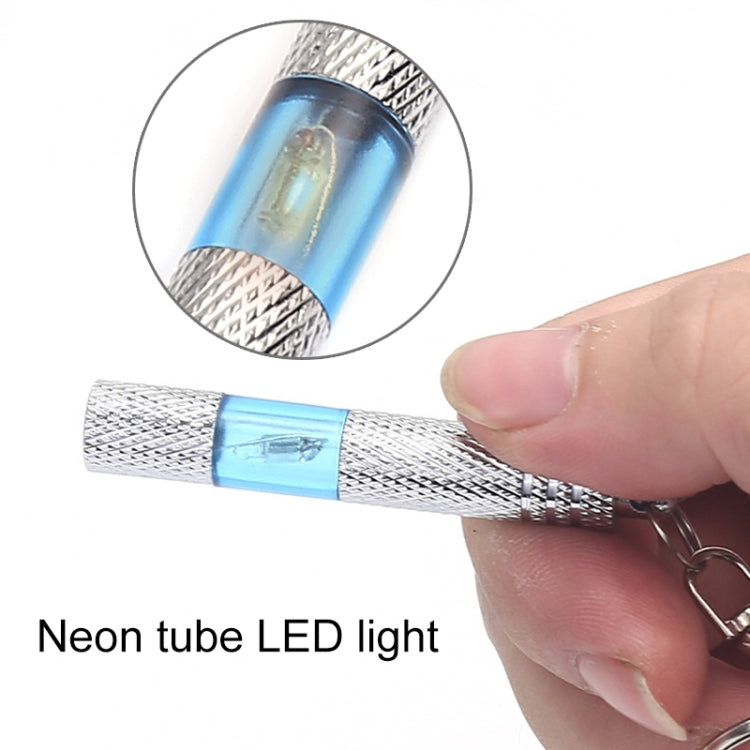 Car Copper LED Neon Lamp Anti-static Keychain Static Elimination Rod