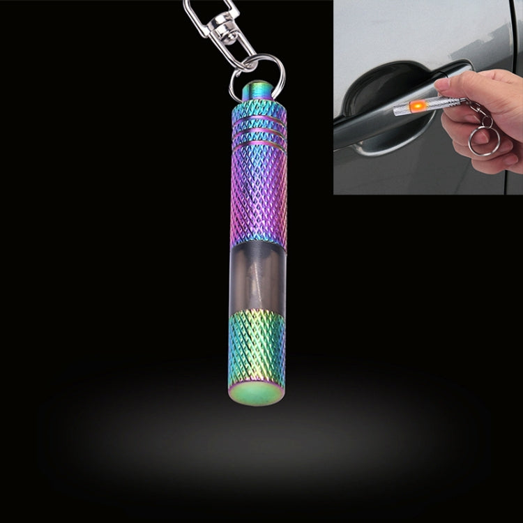 Car Copper LED Neon Lamp Anti-static Keychain Static Elimination Rod