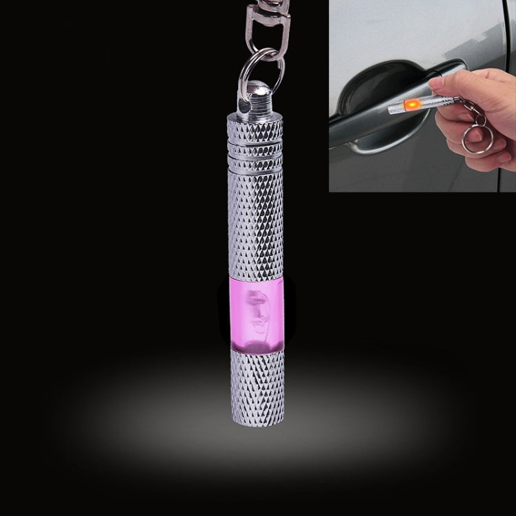 Car Copper LED Neon Lamp Anti-static Keychain Static Elimination Rod