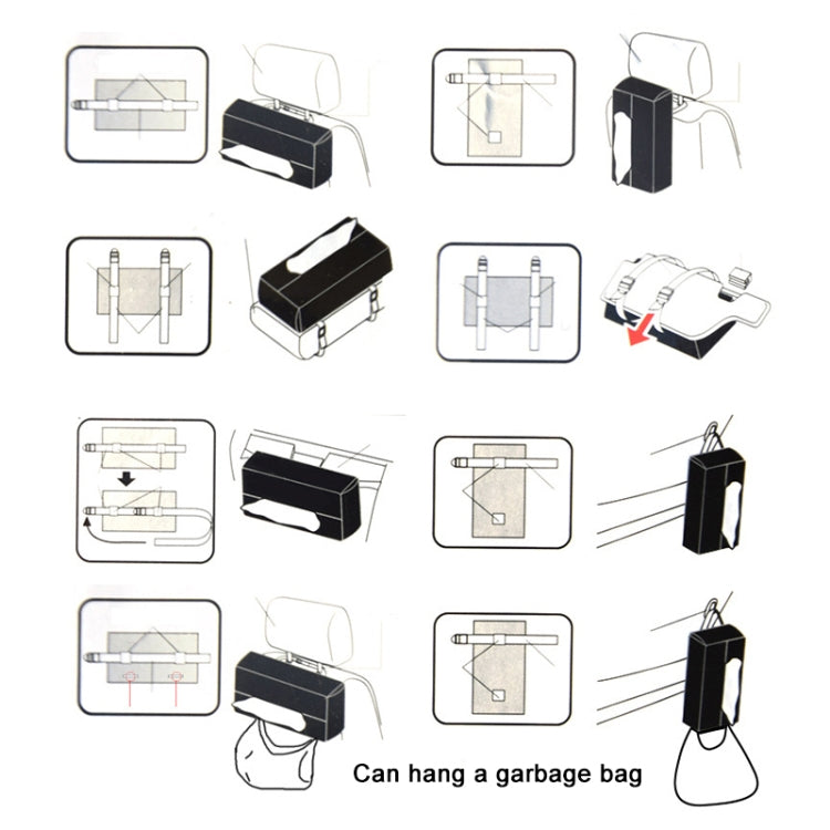 Car PU Leather Tissue Box, Size: 24x13x5cm