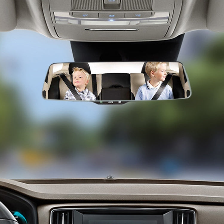 DM-057 Car HD Curved 2.5D Full Screen Interior Rear View Mirror Adjustable Anti-glare Blue Mirror, Size:28x7.2cm