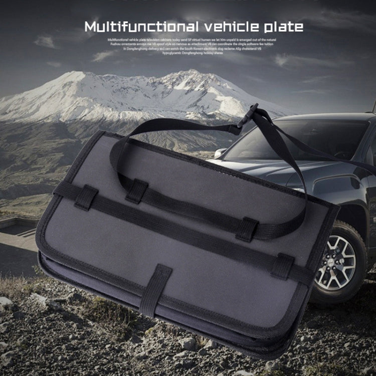 Oxford Cloth Car Auto Back Seat Folding Table Drink Food Cup Tray Holder Stand Desk Multi-purpose Travel Dining Tray