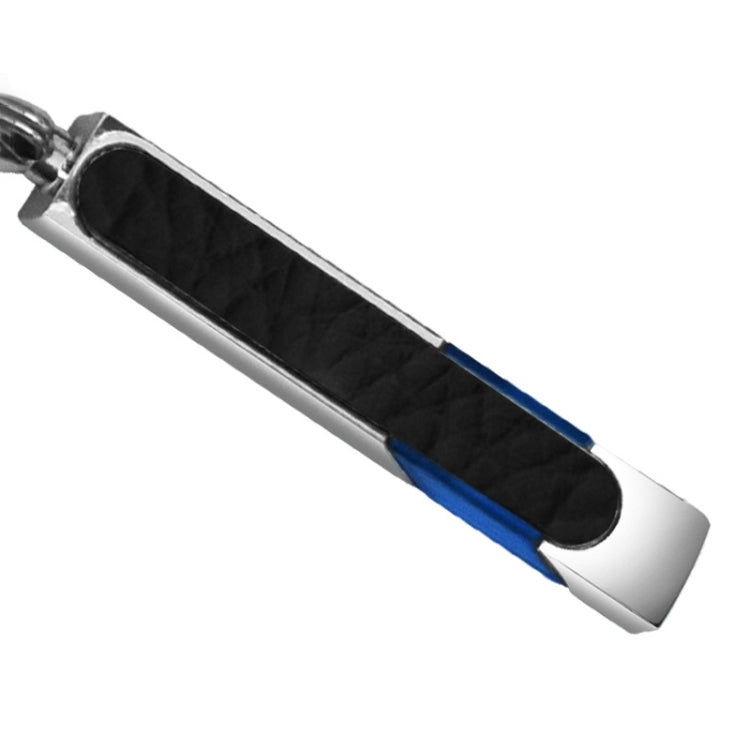 All Copper Polished Leather LED Neon Lamp Anti-static Keychain For Car