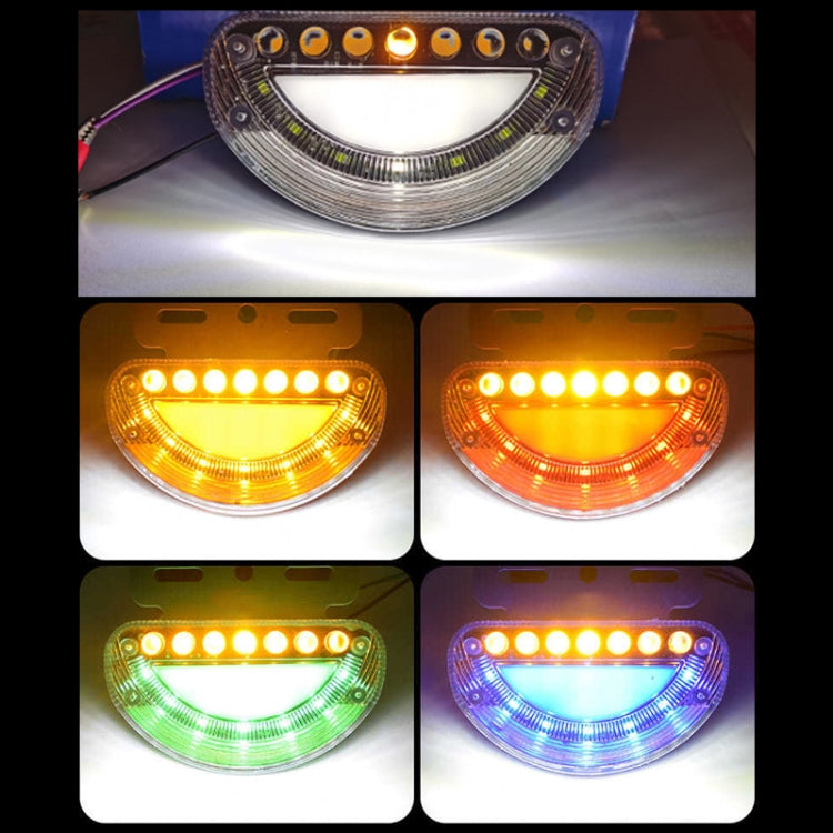 24V Truck / Bus Dynamic Blinker Flowing Water Side Light Waterproof Ground Light Tail / Reversing Light