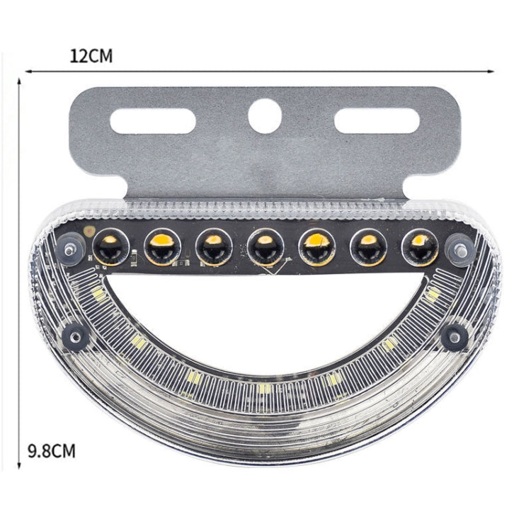 24V Truck / Bus Dynamic Blinker Flowing Water Side Light Waterproof Ground Light Tail / Reversing Light
