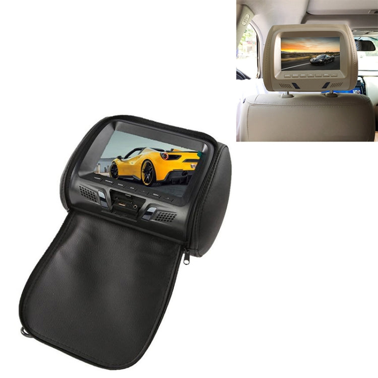 Car 1080P HD Headrest Screen Display MP5 Player Support USB/SD Playback / FM Transmission with Zipper