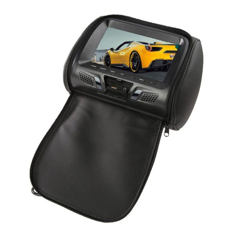 Car 1080P HD Headrest Screen Display MP5 Player Support USB/SD Playback / FM Transmission with Zipper