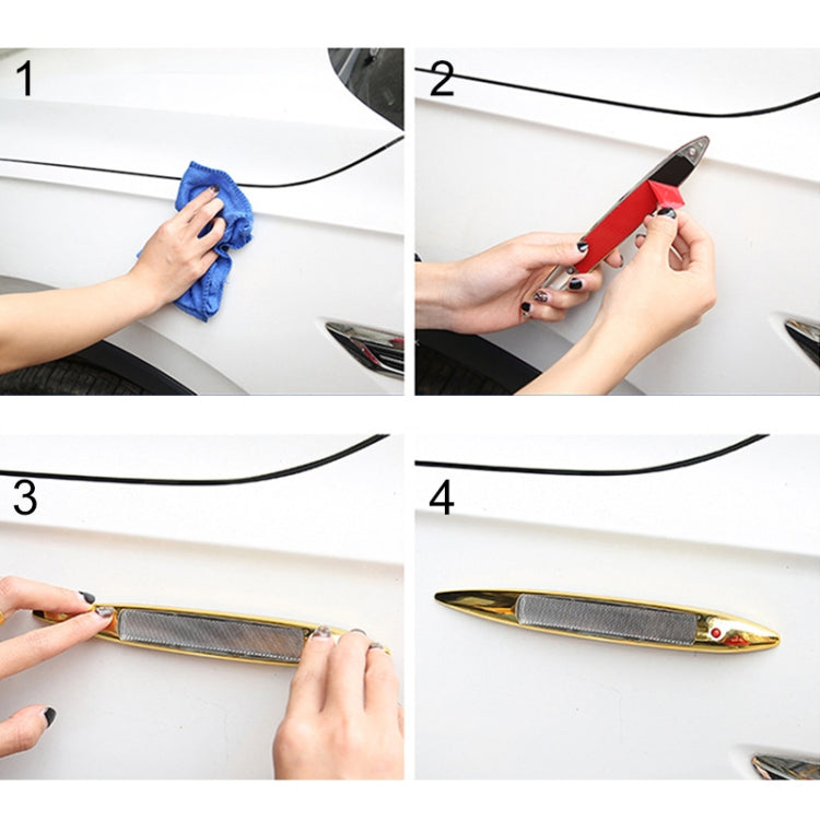 Car Shark Gill Warning Lights Solar Decorative Lights Car Door Anti-collision Rear-end Collision LED Dlashing Lamp