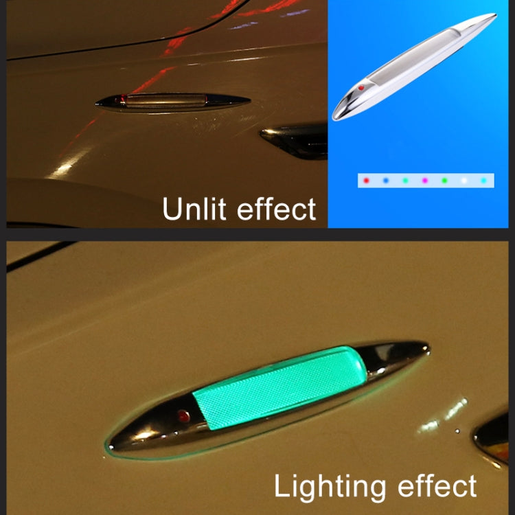 Car Shark Gill Warning Lights Solar Decorative Lights Car Door Anti-collision Rear-end Collision LED Dlashing Lamp