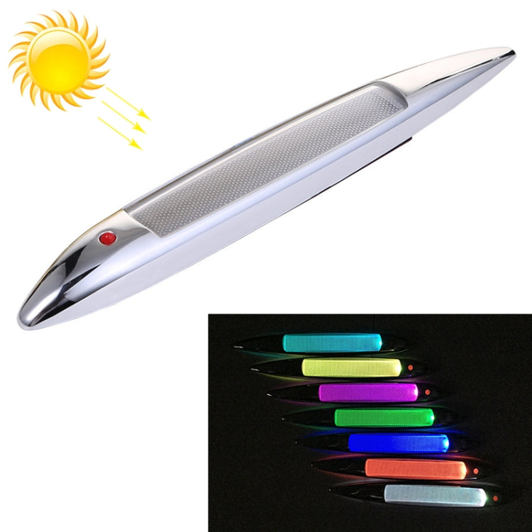 Car Shark Gill Warning Lights Solar Decorative Lights Car Door Anti-collision Rear-end Collision LED Dlashing Lamp
