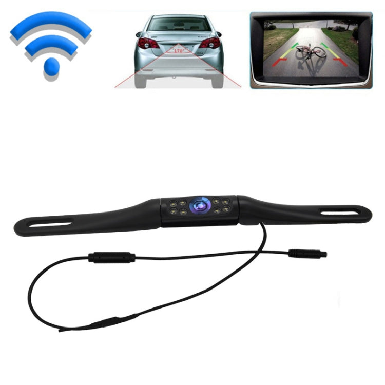 License Plate Frame WiFi Wireless Car Reversing Rear View Wide-angle Starlight Night Vision Camera