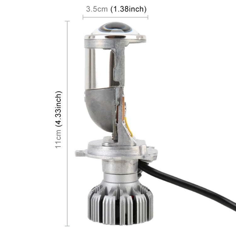 G2 H4 DC12V 35W 5500K Projector Light Headlight Mini LED Lens with Fan for Right Driving