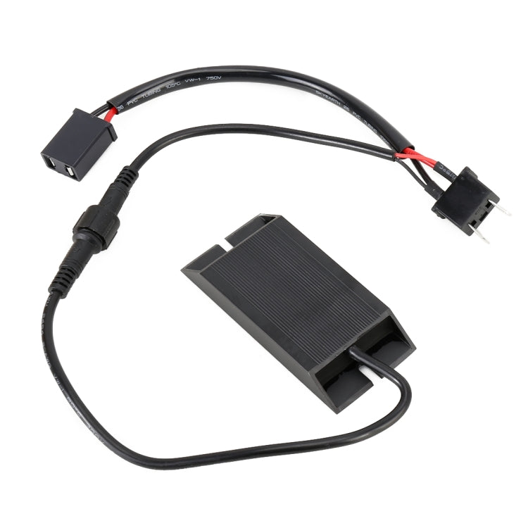 2 PCS H7 DC12V 50W 6 Ohms Fog Light Split Dual Resistance Decoder